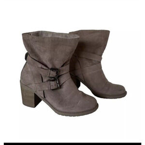 A New Day Target Boots Faux Fur Lined Heeled Booties Shoes Woman’s Size 6 Brown